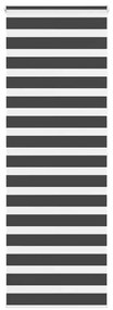 Tenda A Rullo Zebra Nero Larghezza Tessuto 80,9 Cm Poliestere /