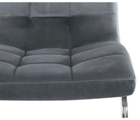 Sedie da pranzo colore grigio in velluto set di 2 pz Lola - Støraa