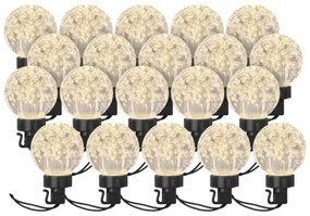Catena decorativa da esterno LED 20xLED/12,6m IP44 bianco caldo