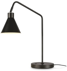 Lampada da tavolo nera con paralume in metallo (altezza 55 cm) Lyon - it's about RoMi
