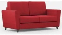 Divano 2 Posti 172x85x85 cm Yasel in Tessuto Rosso