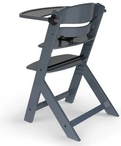 KINDERKRAFT - Sedia da pranzo per bambini ENOCK grigia