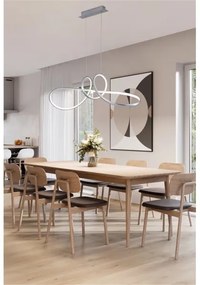 Searchlight 36524GY - Lampadario a sospensione dimmerabile con cavo MAISIE LED/41W/230V