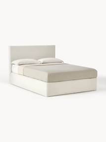 Letto boxspring bianco a molle Eliza