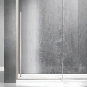 Kamalu - Doccia nicchia 150cm finitura acciaio spazzolato | KSA4000AS