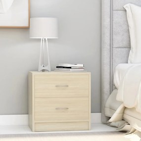Comodini Rovere Sonoma 2 Pz 40x30x40 Cm İn Legno Multistrato /