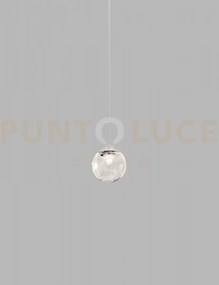 Puppet sospensione 16l fume' trasparente cromo lucido l32bb led 300...