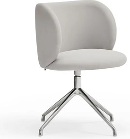 Sedia da pranzo grigio chiaro in imbottito Mogi – Teulat