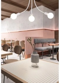 Top Light Galileo 3 B - Lampadario a sospensione con supporto rigido 3xE27/40W/230V bianco