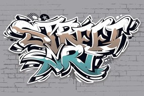 Carta da parati autoadesiva – Scritta Street Art