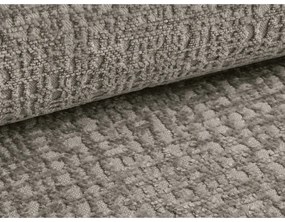 Letto matrimoniale imbottito grigio tortora con contenitore e rete inclusi 140x200 cm Noho – Makamii