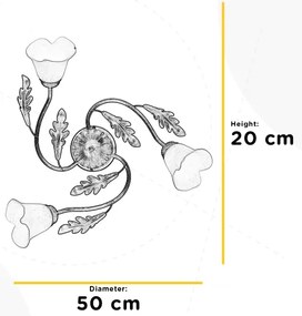 ONLI - Plafoniera QUERCIA 3xE14/6W/230V