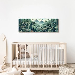 Quadro su tela – Mondo selvaggio dei dinosauri