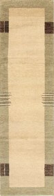 Gabbeh Tappeto 80x300 Beige (Indian) Annodato A Mano