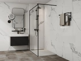 Piatto per doccia da posare o da a incasso 140 x 80 cm in Resina Bianco - LYROSA