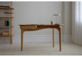 Lampada da tavolo dimmerabile a LED in argento con paralume in metallo (altezza 31 cm) Asteria Move - UMAGE