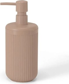 Dispenser sapone rosa in plastica rigida cannettata Arizona