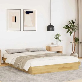 Struttura Letto Senza Materasso 160x200 Cm İn Legno Di Rovere /