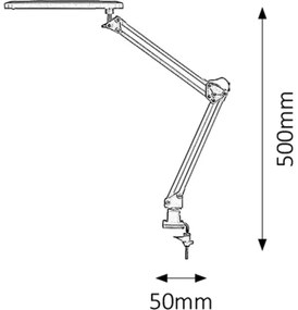 Rabalux 4419 - LED Lampada da tavolo RAUL LED/5,6W/230V