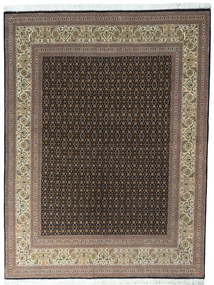 Tabriz Tappeto persiano 150 x 200 Nero (Iran) Annodato A Mano