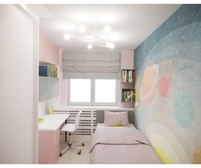 Sollux SL.1443 - Lampadario a plafone VECTOR 6xE27/15W/230V bianco