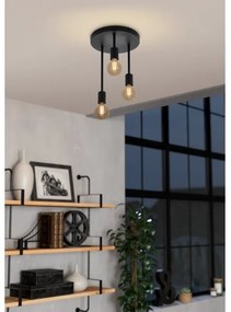 Eglo 43126 - Lampadario a sospensione con supporto rigido WILMCOTE 3xE27/60W/230V