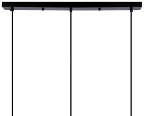 Lampadario a sospensione con filo POMPEI 3xE27/40W/230V nero