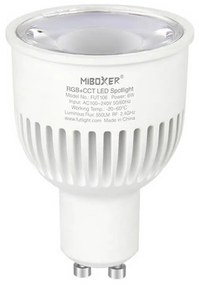 Faretto LED GU10 6W RGB+CCT Dimmerabile Sincronizzazione Automatica Colore RGB+CCT