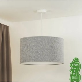 Duolla - Lampadario a sospensione con filo ROLLER ECO RECYCLING 1xE27/15W/230V diametro 45 cm grigio
