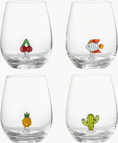 Set di 4 bicchieri in vetro soffiato Misa