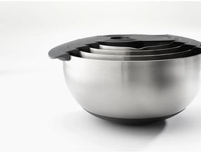 Ciotole in argento lucido in set di 9 pezzi Nest 100 Collection - Joseph Joseph