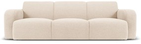 Divano in tessuto bouclé beige 235 cm Molino - Micadoni Home