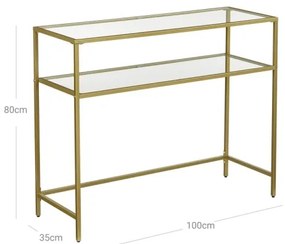 Consolle CIREL dorata