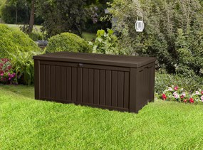 Baule Cassapanca da Esterno 155x64,4x72,4 cm in Resina Keter Rockwood Marrone...