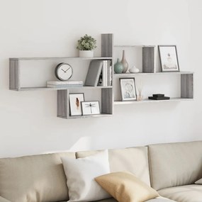 Mensola A Parete Grigio Sonoma 167,5x18x68 Cm İn Truciolato /