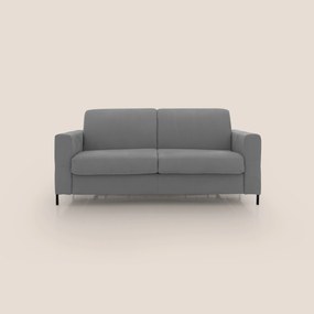 Ortensia divano letto materasso H18 cm con piedi alti in elegante microfibra smacchiabile T11