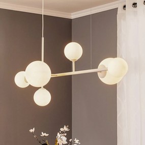 Lampada a sospensione Dione ALDEX, dimmerabile, Bianco / Opale, Soggiorno / Sala da pranzo, Vetro, Moderno, Lampada a sospensione