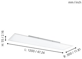 Eglo 98767-LED RGBW Lampada dimmerabile SALOBRENA-B LED/32,5W/230V 120x30 cm+RC
