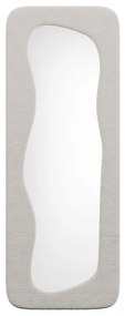 Specchio organico L. 60 x H. 160 cm in Tessuto bouclette Avorio - HAIMEI