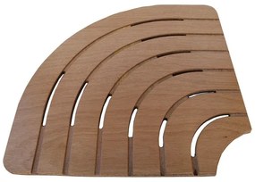 Pedana antiscivolo angolare 61x61 cm in legno marino ideale per piatto 80