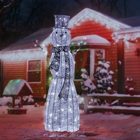 Retlux - Decorazione natalizia a LED per esterno LED/3,6W/230V/bianco freddo 124 cm IP44 pupazzo di neve