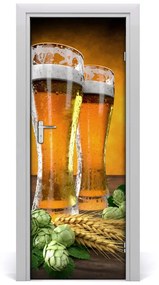 Rivestimento Per Porta Due bicchieri di birra 75x205 cm