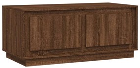 Tavolino salotto rovere marrone 102x50x44 cm legno multistrato