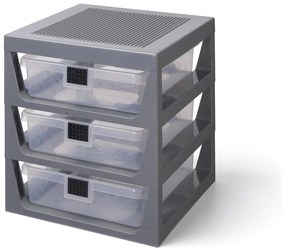 Organizzatore grigio con 3 cassetti Storage - LEGO®