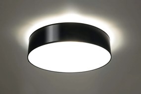 Plafoniera da Soffitto Rotonda in PVC 3xE27 ARENA 45 Nera da interno