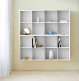 Libreria bianca da parete 140x140 cm Mistral - Hammel Furniture