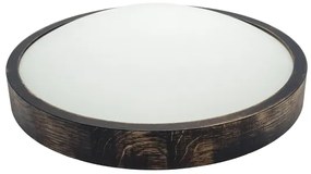 Brilagi - Plafoniera LED CARVALHO SLIM SMOKEY LED/36W/230V rovere Ø 37,5 cm