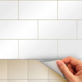 Set di adesivi per piastrelle 30 pezzi 20x10 cm Subway Tiles White - Ambiance