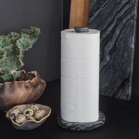 Porta asciugamani da cucina in marmo grigio scuro ø 12,5 cm Marble - Mette Ditmer Denmark