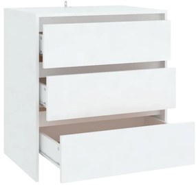 Credenza bianca 70x41x75 cm in truciolato